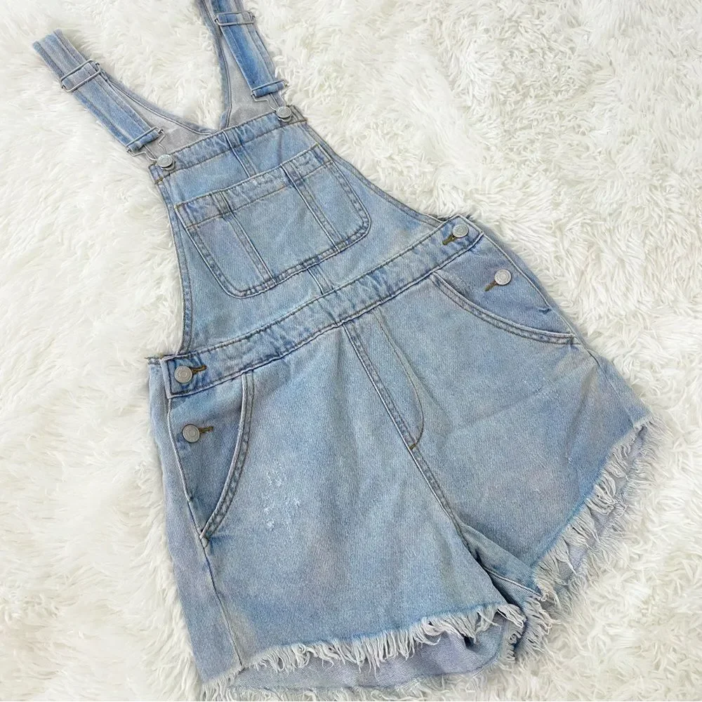 Light Blue Denim Overalls